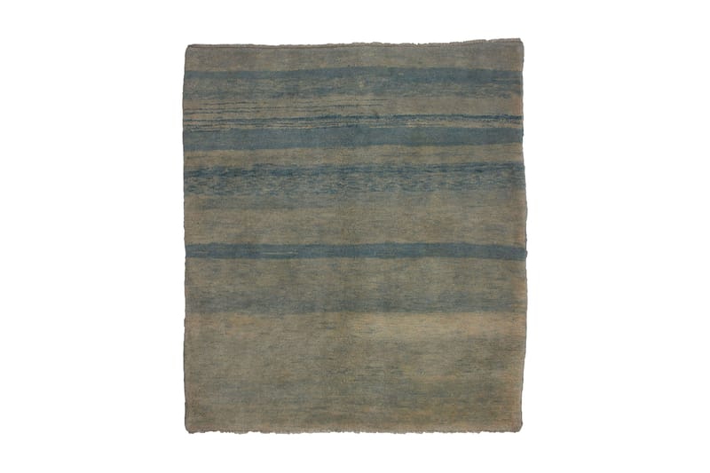 Håndknyttet Gabbeh Shiraz Ull Krem/Blå 165x185 cm - Håndvevde tepper - Orientalske tepper - Persisk matte