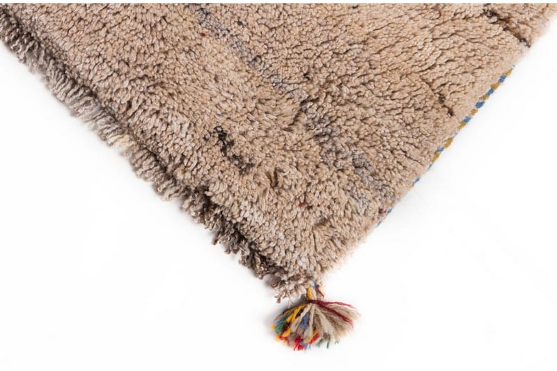 Håndknyttet Gabbeh Shiraz Ull Krem/Grå 102x175 cm - Håndvevde tepper - Orientalske tepper - Persisk matte