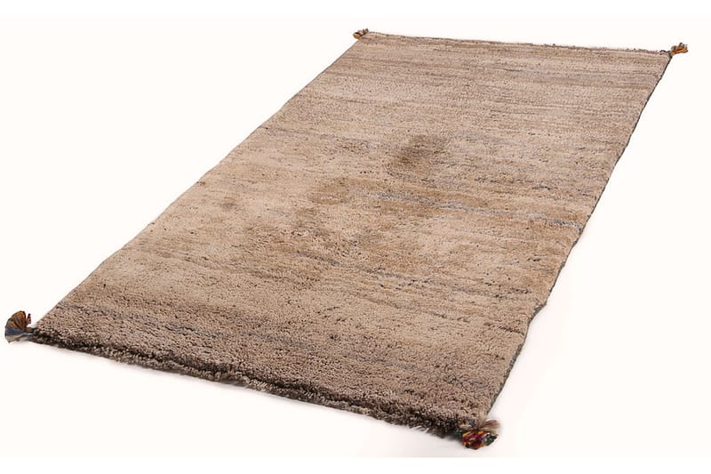 Håndknyttet Gabbeh Shiraz Ull Krem/Grå 102x175 cm - Håndvevde tepper - Orientalske tepper - Persisk matte