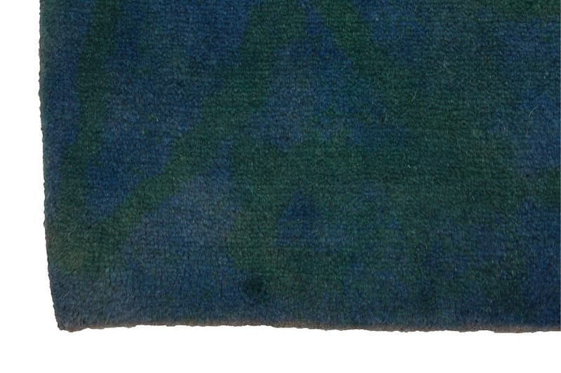 Håndknyttet Gabbeh Shiraz Ull Mørkeblå/Mørkegrønn 152x190 cm - Håndvevde tepper - Orientalske tepper - Persisk matte
