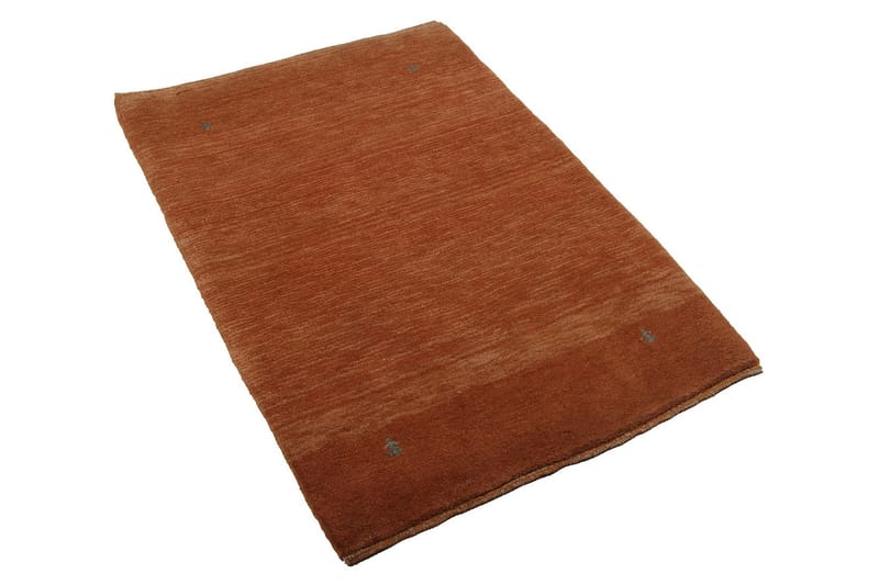 Håndknyttet Gabbeh Shiraz Ull Oransje 87x126cm - Håndvevde tepper - Orientalske tepper - Persisk matte