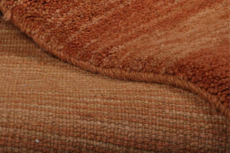 Håndknyttet Gabbeh Shiraz Ull Oransje 87x126cm - Håndvevde tepper - Orientalske tepper - Persisk matte