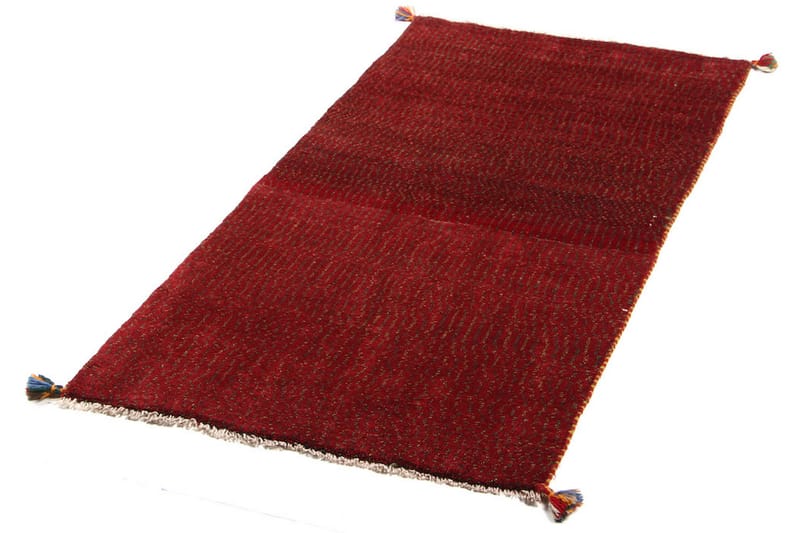 Håndknyttet Gabbeh Shiraz Ull Rød 76x145 cm - Håndvevde tepper - Orientalske tepper - Persisk matte