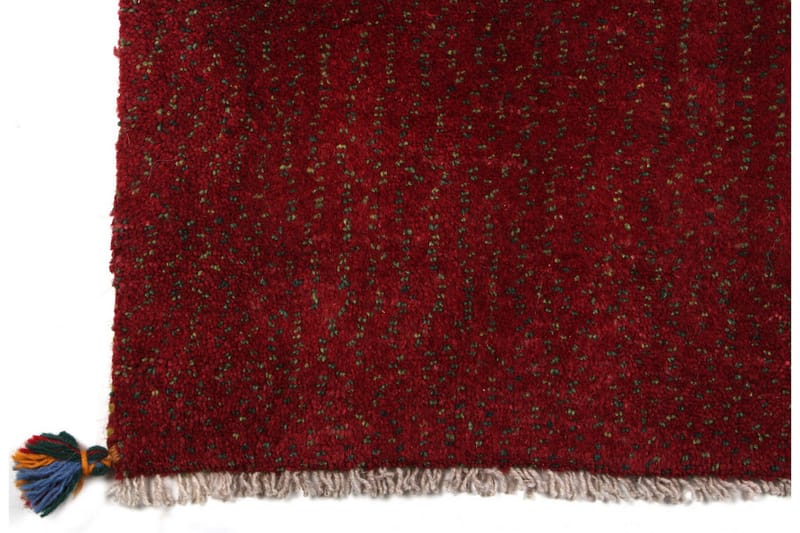 Håndknyttet Gabbeh Shiraz Ull Rød 76x145 cm - Håndvevde tepper - Orientalske tepper - Persisk matte