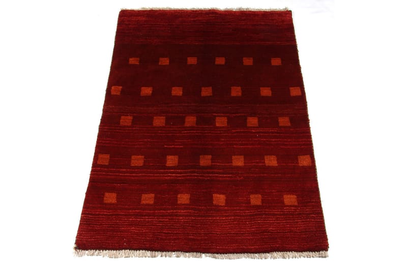 Håndknyttet Gabbeh Shiraz Ull Rød/Oransje 101x154 cm - Håndvevde tepper - Orientalske tepper - Persisk matte
