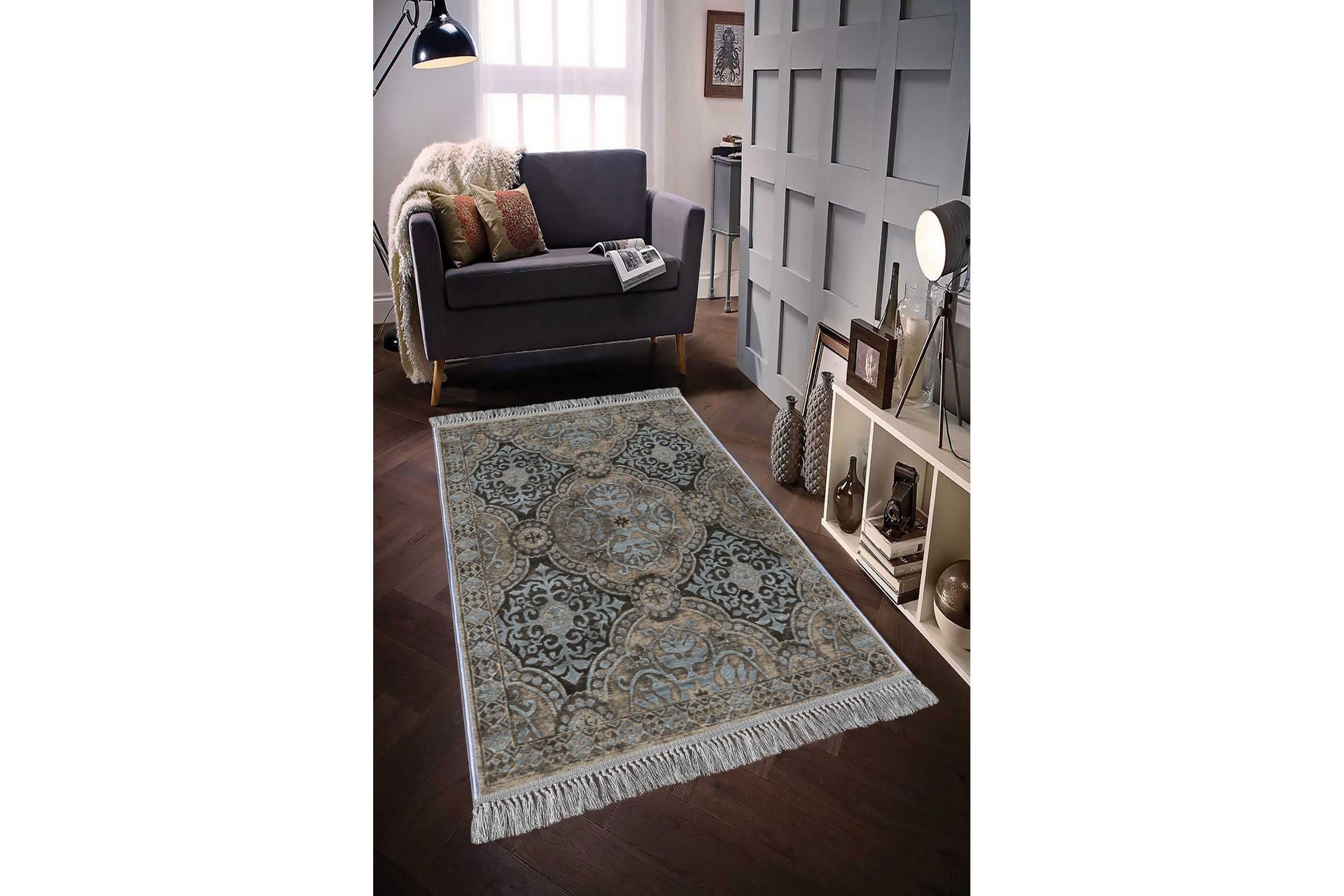 Homefesto Teppe 140x220 cm - Flerfarget/Fløyel - Tekstiler - Tepper & Matter - Orientalske tepper