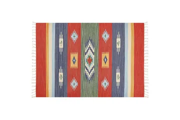 Kamaris Kelimteppe 140x200 cm - Rød - Tekstiler - Tepper & Matter - Orientalske tepper - Kelimtepper