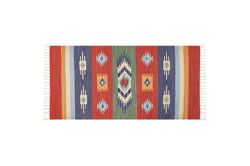 Kamaris Kelimteppe 80x150 cm - Rød - Tekstiler - Tepper & Matter - Orientalske tepper - Kelimtepper