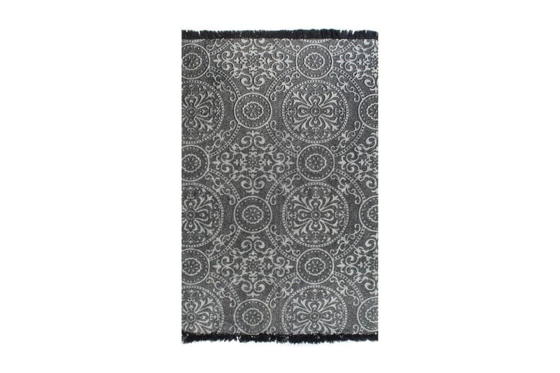 Gulvsteppe kilim-vevet bomull med mønster 120x180 cm grå - Tekstiler - Tepper & Matter - Orientalske tepper - Kelimtepper