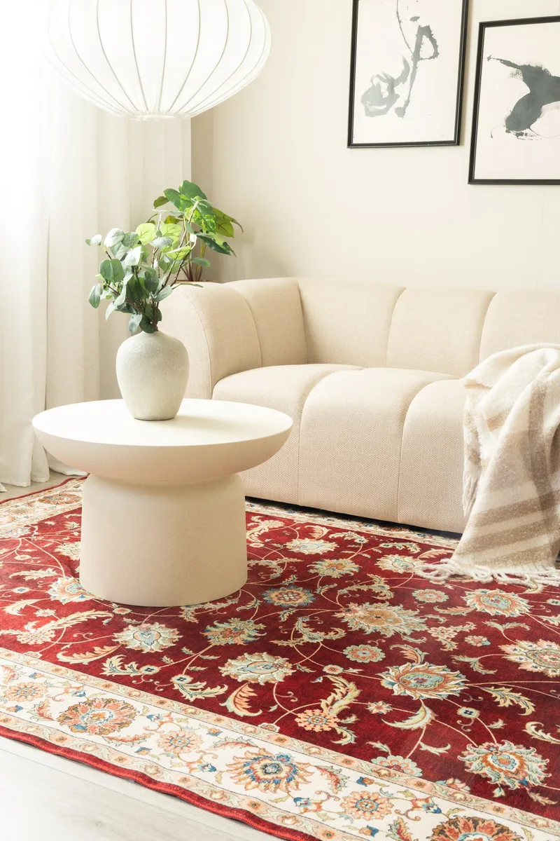 Maskinvevd teppe KM Home Tarfaya 160x230 cm Rød - Rød - Tekstiler - Tepper & Matter - Orientalske tepper
