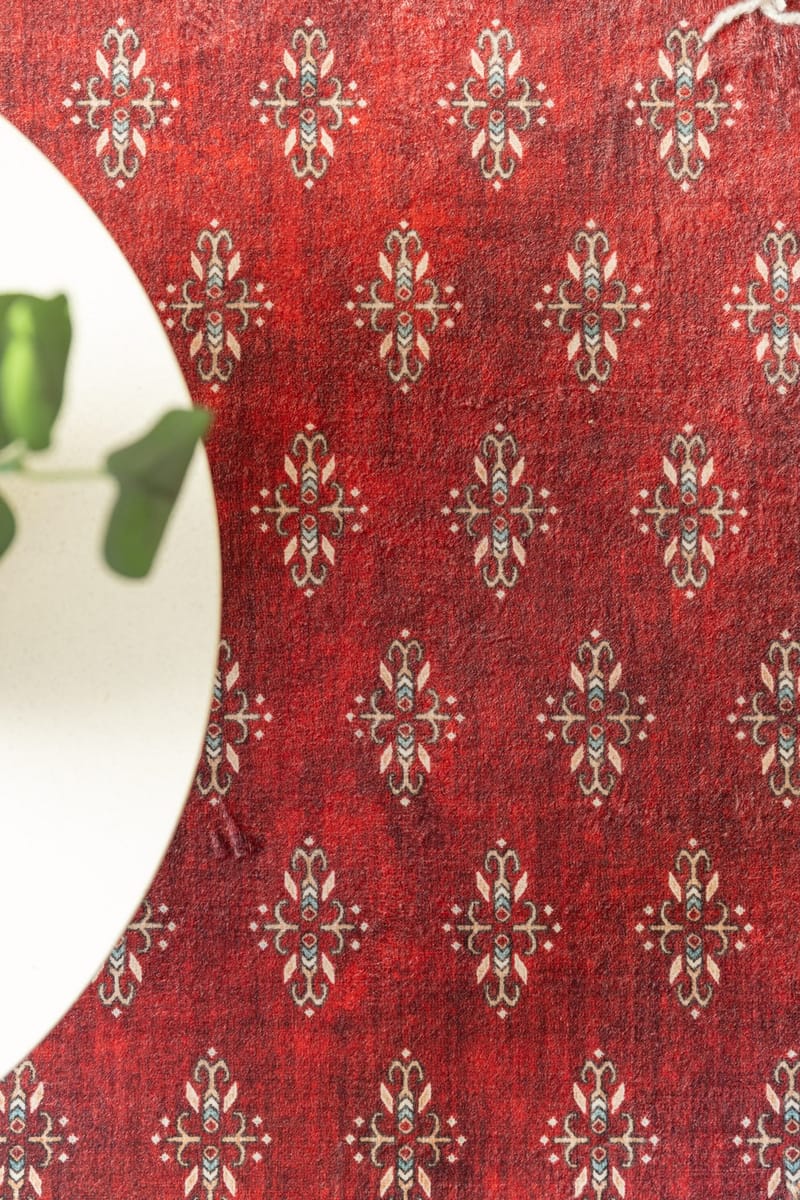 Maskinvevd teppe KM Home Tarfaya 240x340 cm Rød - Rød - Tekstiler - Tepper & Matter - Orientalske tepper