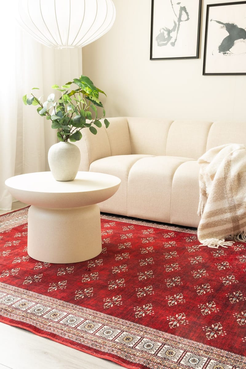 Maskinvevd teppe KM Home Tarfaya 240x340 cm Rød - Rød - Tekstiler - Tepper & Matter - Orientalske tepper