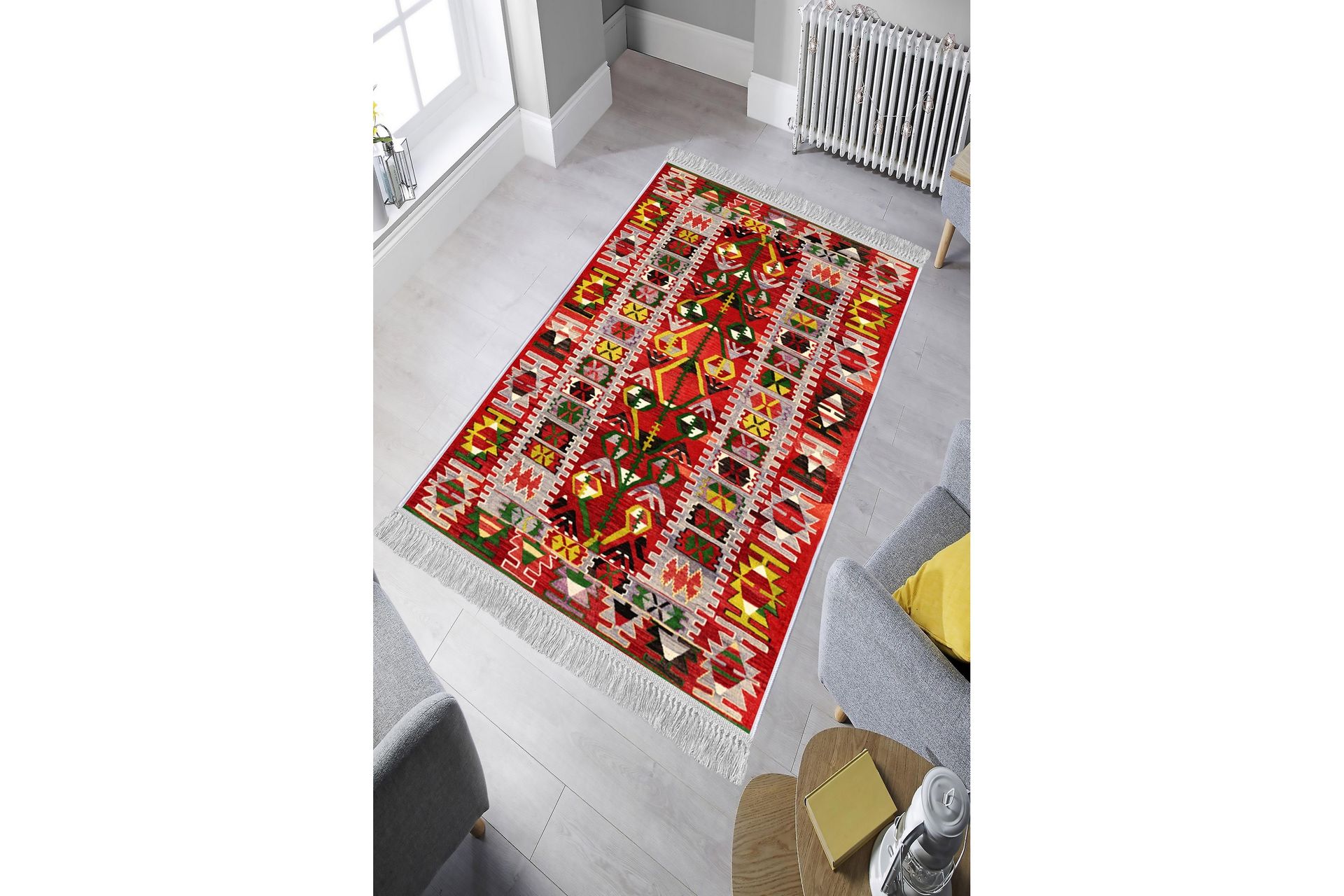Matte (100 x 200) Homefesto - Bomull - Flerfarget/Fløyel - Tekstiler - Tepper & Matter - Orientalske tepper