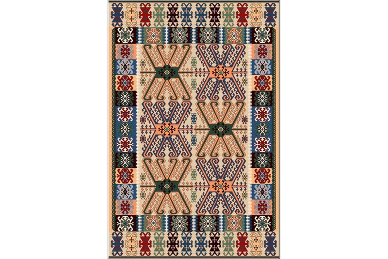 Matte (100 x 200) Homefesto - Bomull - Flerfarget/Fløyel - Tekstiler - Tepper & Matter - Orientalske tepper