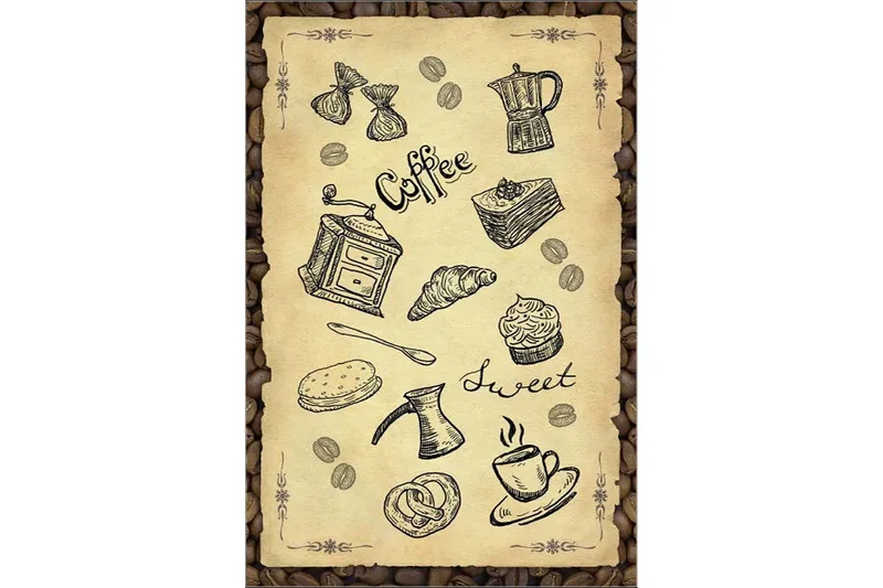 Matte (100 x 200) Homefesto - Bomull - Flerfarget/Fløyel - Tekstiler - Tepper & Matter - Orientalske tepper