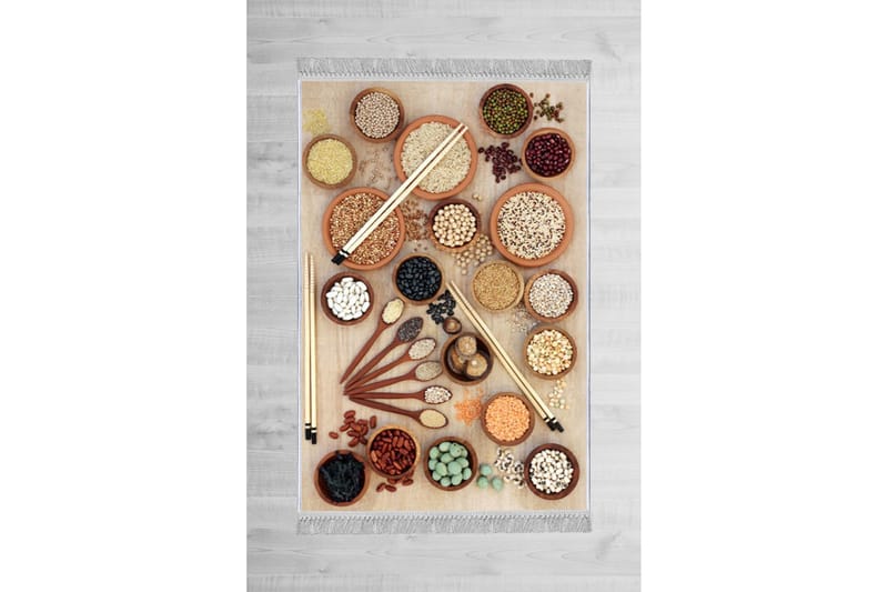 Matte (100 x 300) Homefesto - Bomull, Flerfarget/Fløyel