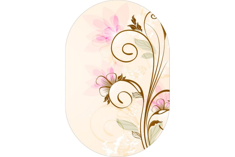 Matte (100 x 300) Homefesto - Bomull, Flerfarget/Fløyel