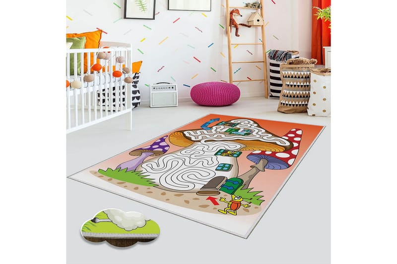 Matte (100x150) Homefesto 4 - Flerfarget - Tekstiler - Tepper & Matter - Orientalske tepper