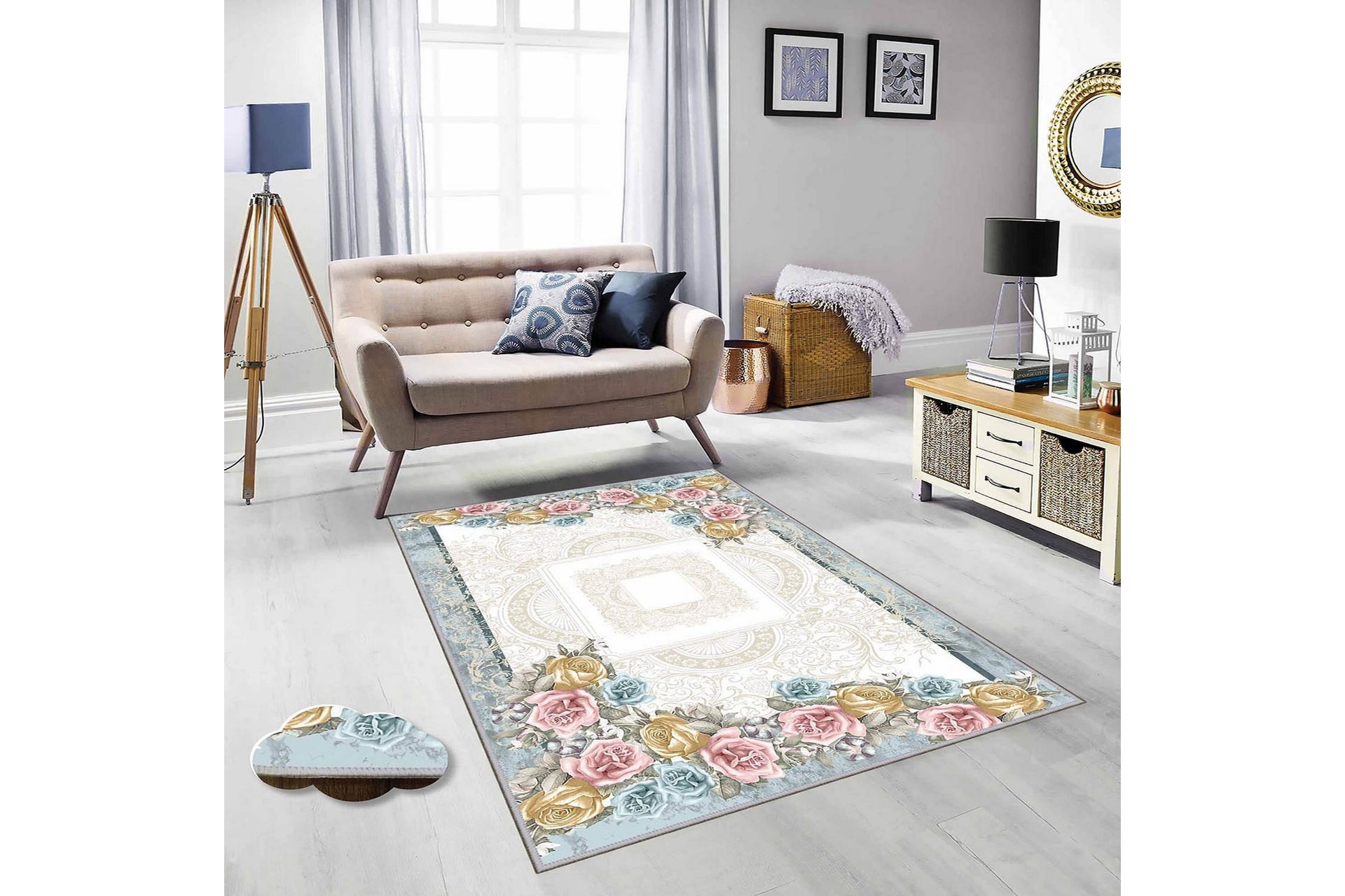 Matte (100x150) Homefesto 4 - Flerfarget - Tekstiler - Tepper & Matter - Orientalske tepper