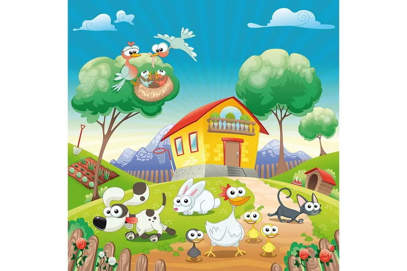 Matte (100x200) Homefesto 5, Flerfarget