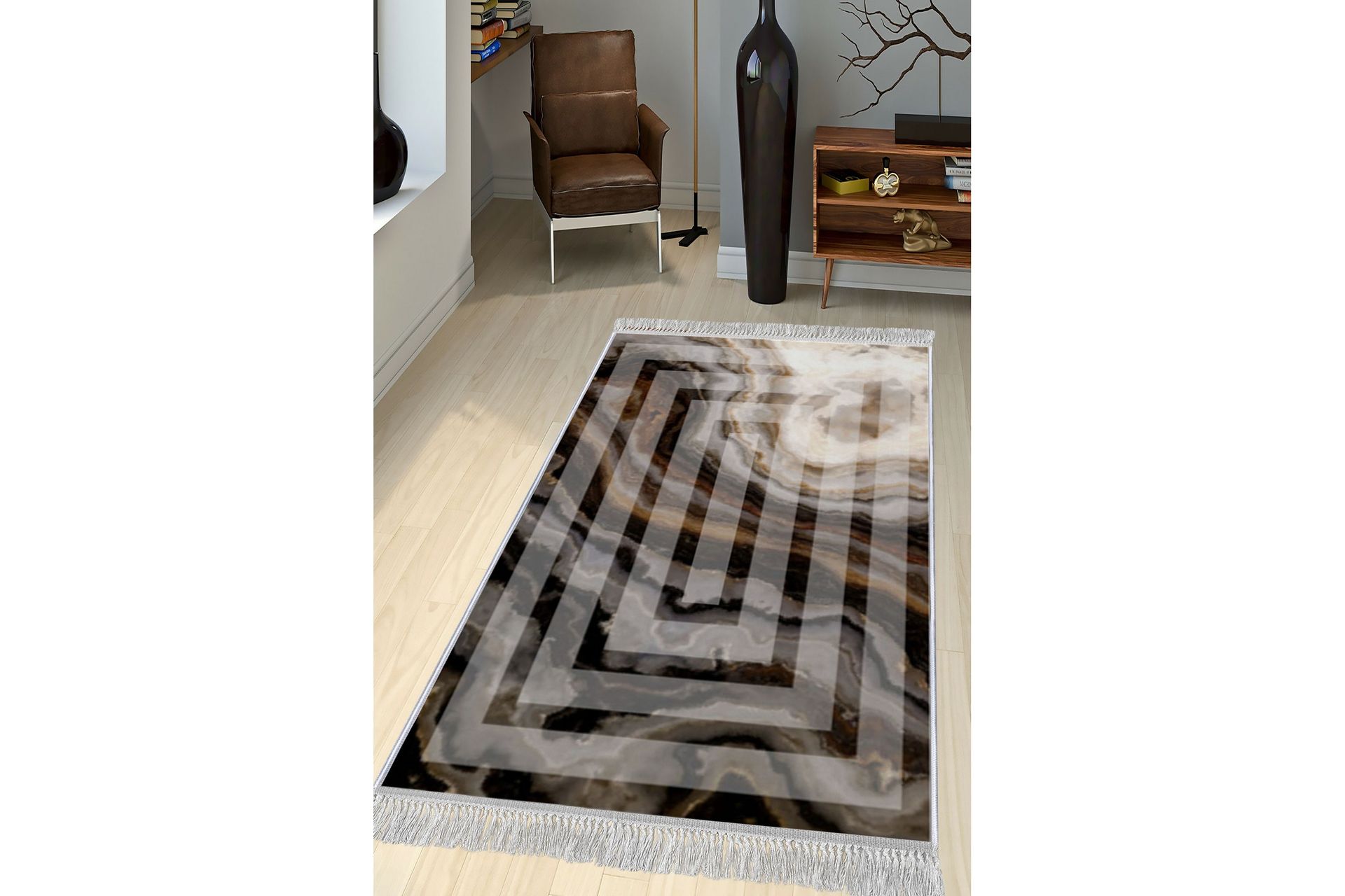 Matte (120 x 180) Homefesto - Bomull - Flerfarget/Fløyel - Tekstiler - Tepper & Matter - Orientalske tepper