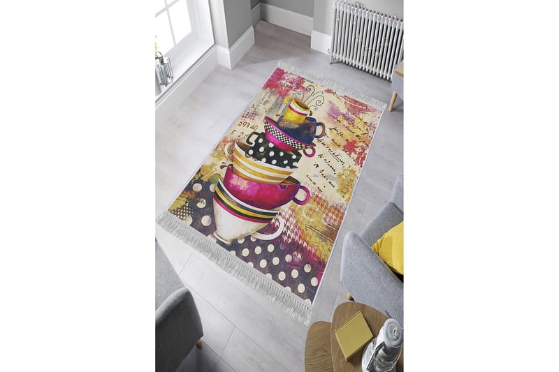 Matte (120 x 180) Homefesto - Bomull - Flerfarget/Fløyel - Tekstiler - Tepper & Matter - Orientalske tepper