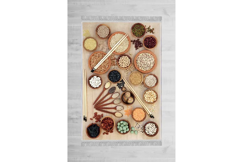 Matte (120 x 180) Homefesto - Bomull, Flerfarget/Fløyel