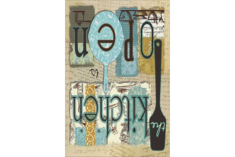 Matte (120 x 180) Homefesto - Bomull, Flerfarget/Fløyel