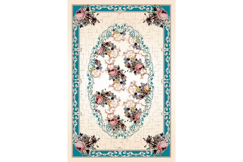 Matte (120 x 180) Homefesto - Bomull - Flerfarget/Fløyel - Tekstiler - Tepper & Matter - Orientalske tepper