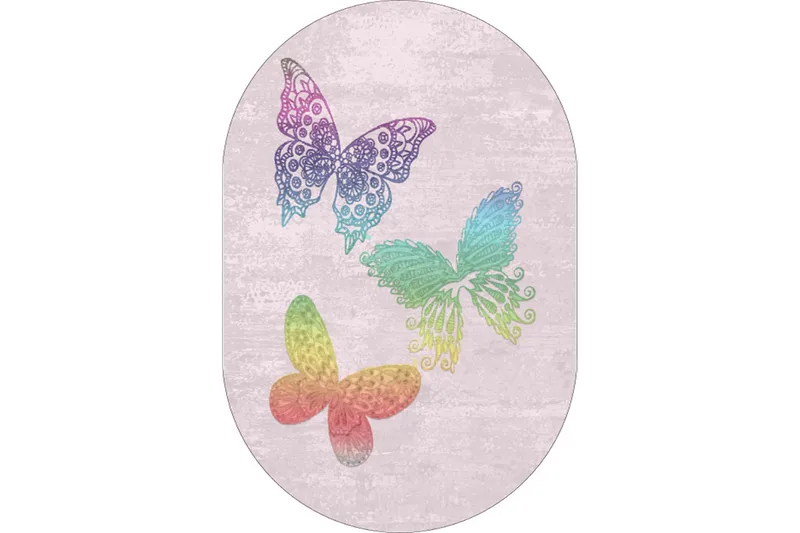 Matte (120 x 180) Homefesto - Bomull, Flerfarget/Fløyel