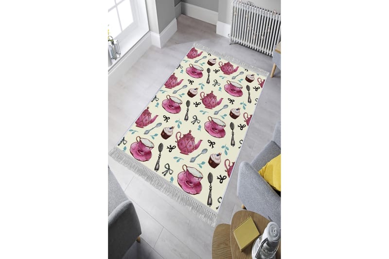 Matte (140 x 220) Homefesto - Bomull - Flerfarget/Fløyel - Tekstiler - Tepper & Matter - Orientalske tepper