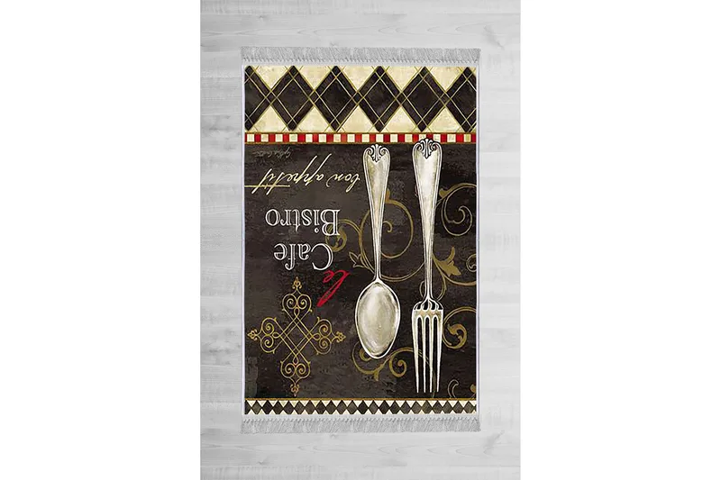 Matte (140 x 220) Homefesto - Bomull, Flerfarget/Fløyel