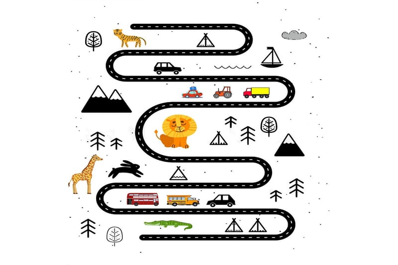 Matte (140x220) Homefesto 5 - Flerfarget - Tekstiler - Tepper & Matter - Orientalske tepper