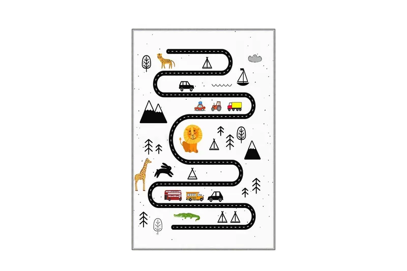 Matte (140x220) Homefesto 5, Flerfarget