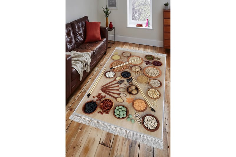 Matte (160 x 230) Homefesto - Bomull - Flerfarget/Fløyel - Tekstiler - Tepper & Matter - Orientalske tepper