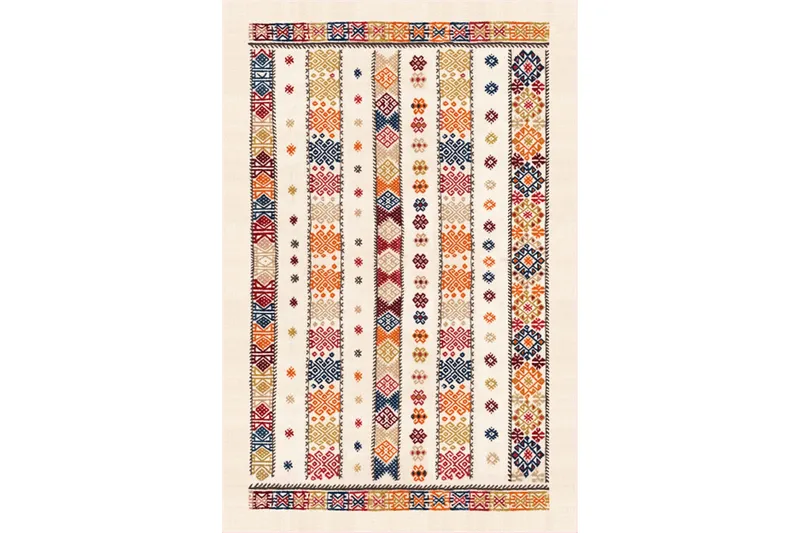 Matte (160 x 230) Homefesto - Bomull, Flerfarget/Fløyel