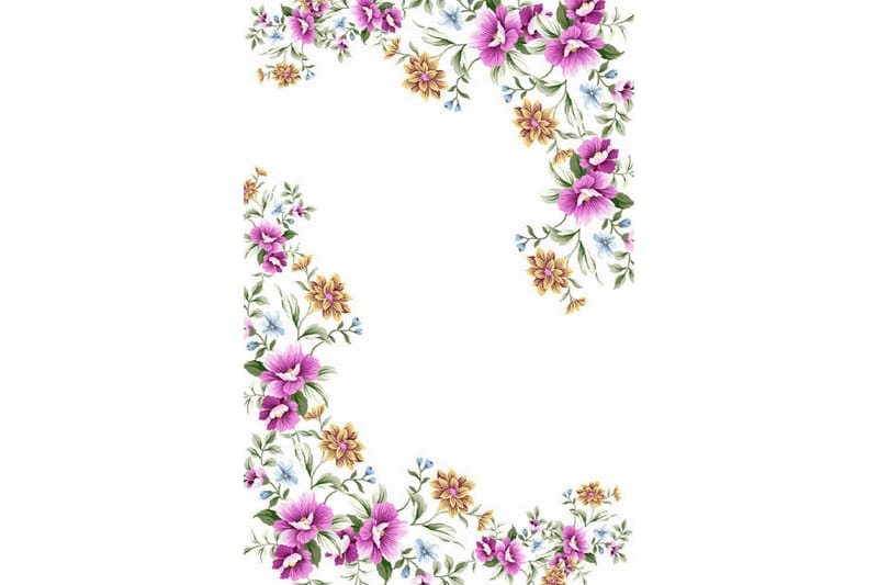 Matte (160 x 230) Homefesto - Bomull, Flerfarget/Fløyel