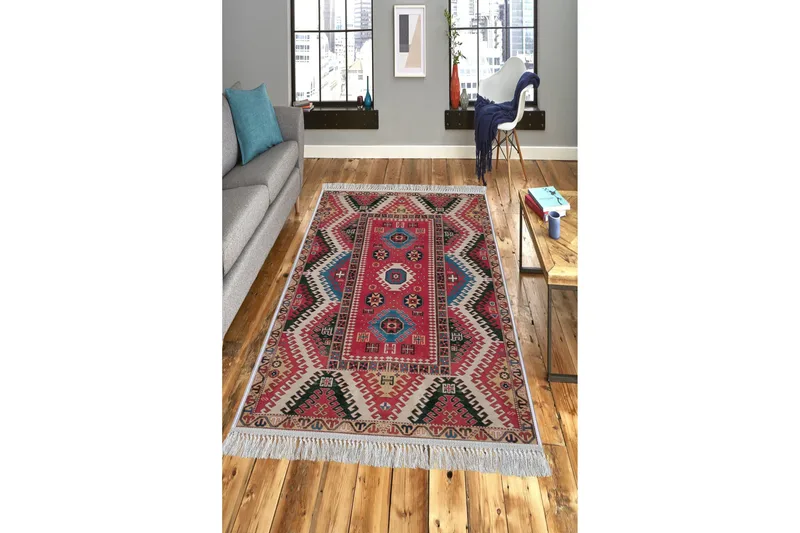 Matte (160 x 230) Homefesto - Bomull, Flerfarget/Fløyel