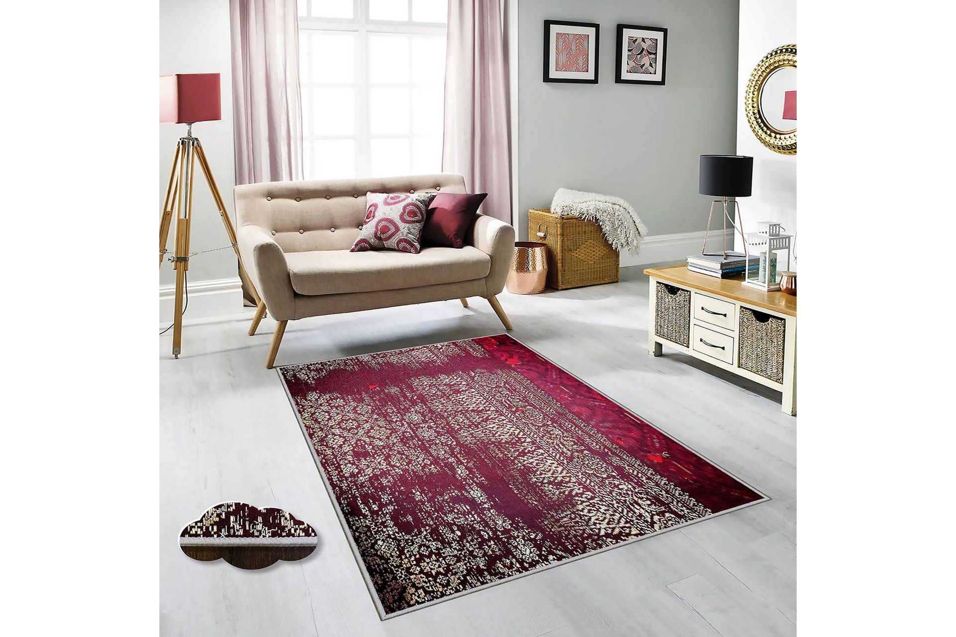 Matte (80 x 120) Homefesto 4 - Flerfarget - Tekstiler - Tepper & Matter - Orientalske tepper