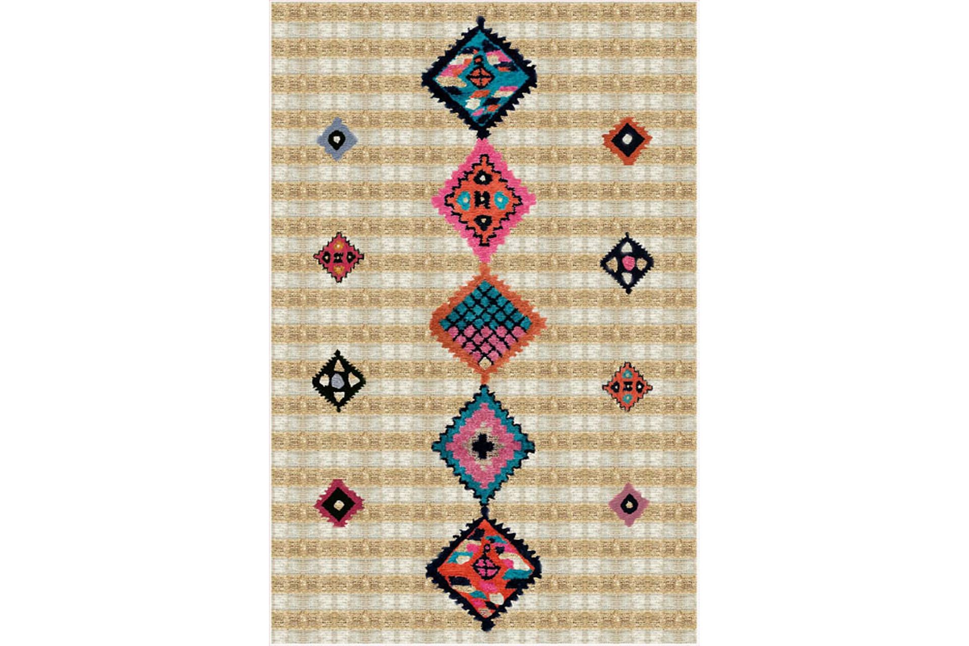 Matte (80x120) Homefesto - Cotton - Flerfarget/Fløyel - Tekstiler - Tepper & Matter - Orientalske tepper