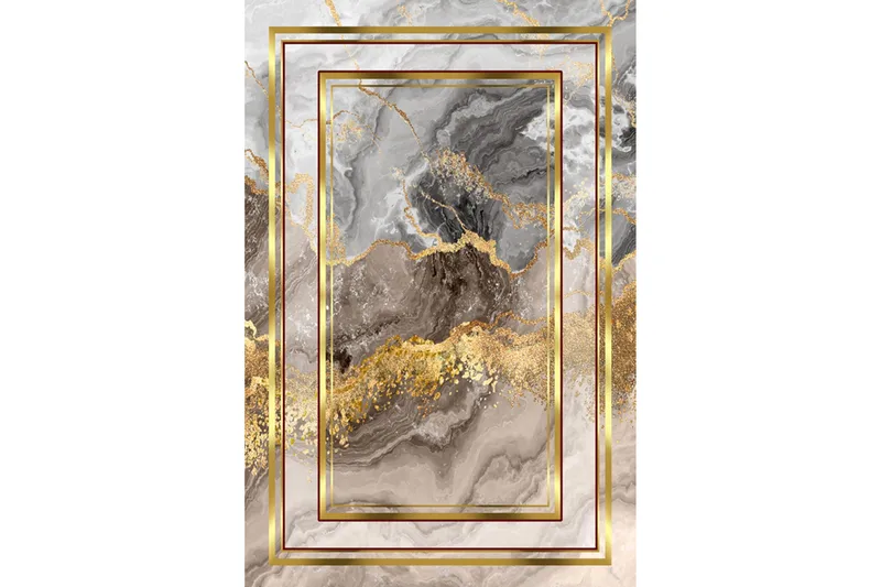 Matte (80x120) Homefesto - Cotton, Flerfarget/Fløyel