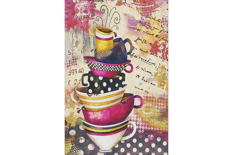 Matte (80x120) Homefesto - Cotton, Flerfarget/Fløyel