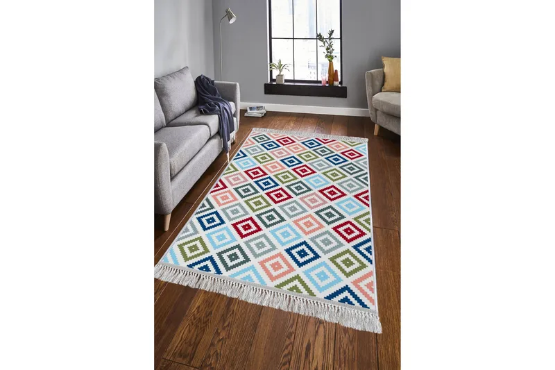 Matte (80x120) Homefesto - Cotton - Flerfarget/Fløyel - Tekstiler - Tepper & Matter - Orientalske tepper