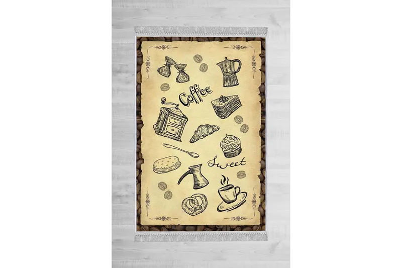 Matte (80x120) Homefesto - Cotton - Flerfarget/Fløyel - Tekstiler - Tepper & Matter - Orientalske tepper