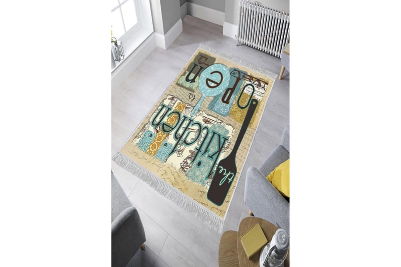 Matte (80x120) Homefesto - Cotton - Flerfarget/Fløyel - Tekstiler - Tepper & Matter - Orientalske tepper