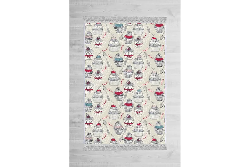 Matte (80x150) Homefesto - Cotton, Flerfarget/Fløyel