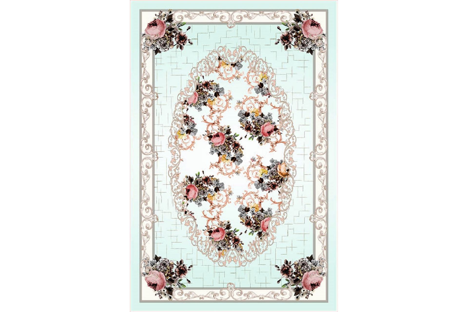 Matte (80x150) Homefesto - Cotton - Flerfarget/Fløyel - Tekstiler - Tepper & Matter - Orientalske tepper