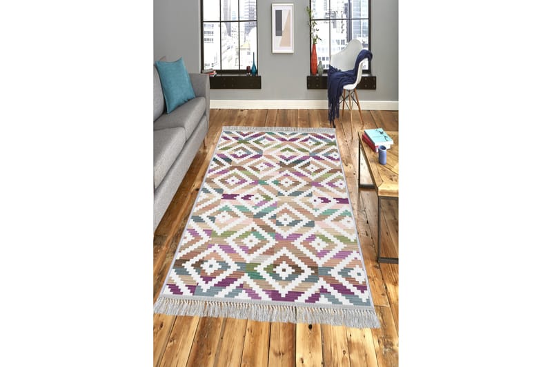 Matte (80x150) Homefesto - Cotton - Flerfarget/Fløyel - Tekstiler - Tepper & Matter - Orientalske tepper