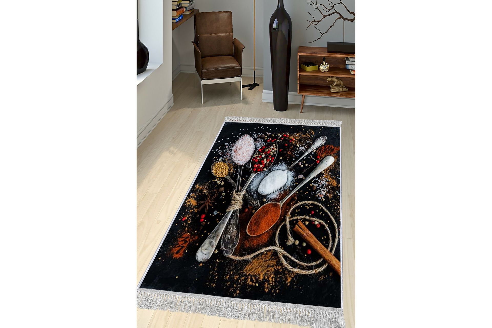 Matte (80x150) Homefesto - Cotton - Flerfarget/Fløyel - Tekstiler - Tepper & Matter - Orientalske tepper