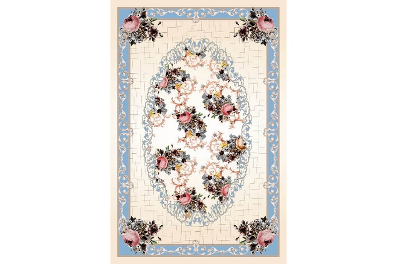 Matte (80x150) Homefesto - Cotton - Flerfarget/Fløyel - Tekstiler - Tepper & Matter - Orientalske tepper